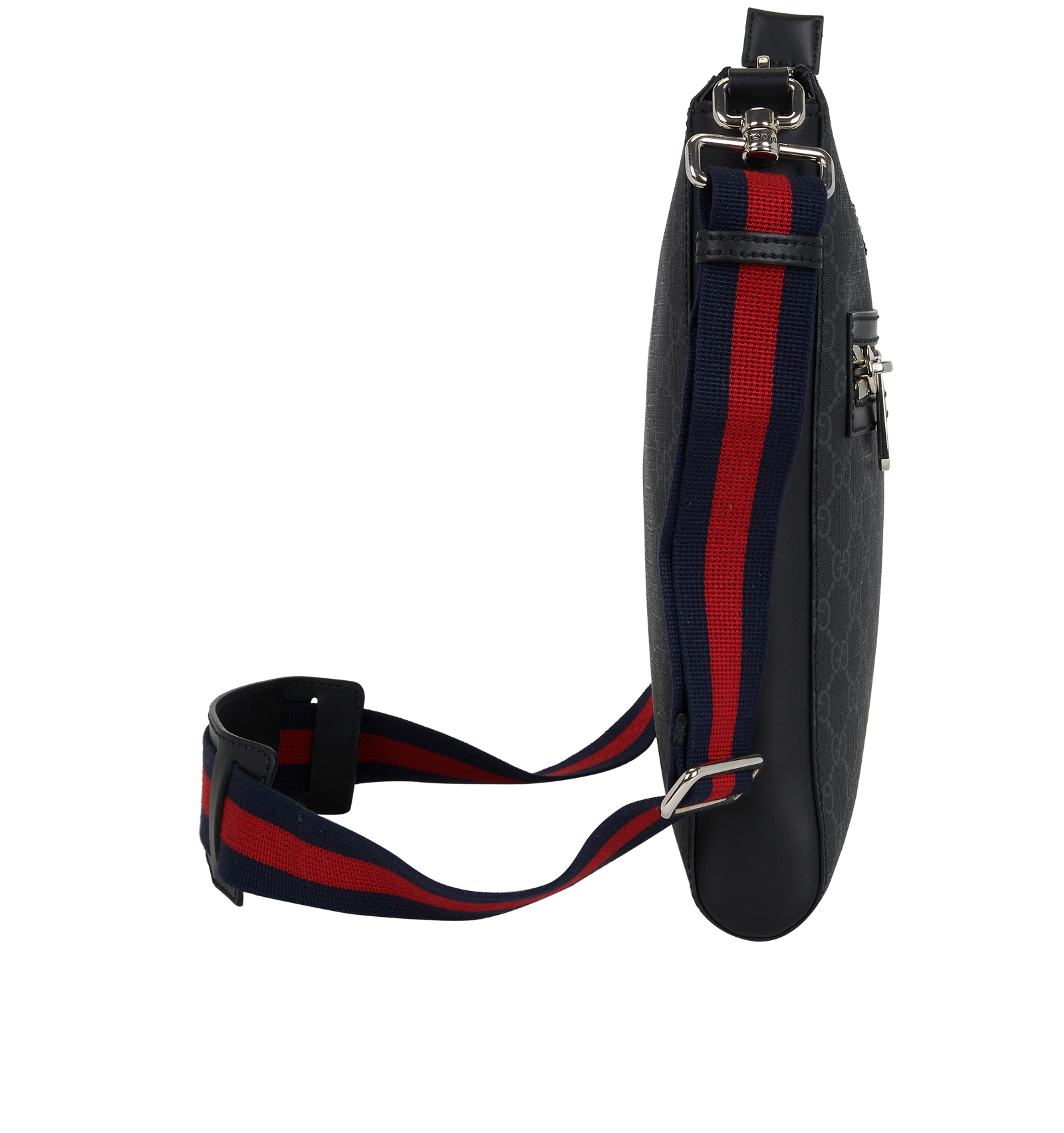 GG Messenger, &pound;550, Handbags, Black, Canvas, Side view